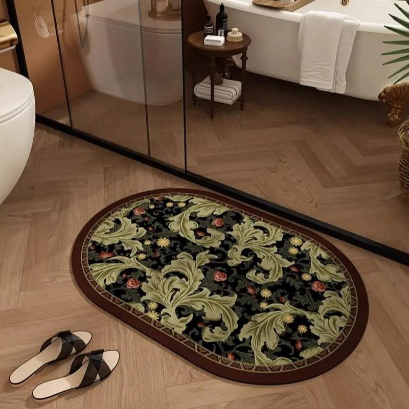 Carpet Rugs Bathroom Non-slip Absorbent Carpet Bedroom Plush Rugs Kitchen Floor Rugs Washable Quick Drying Carpet Rugs
