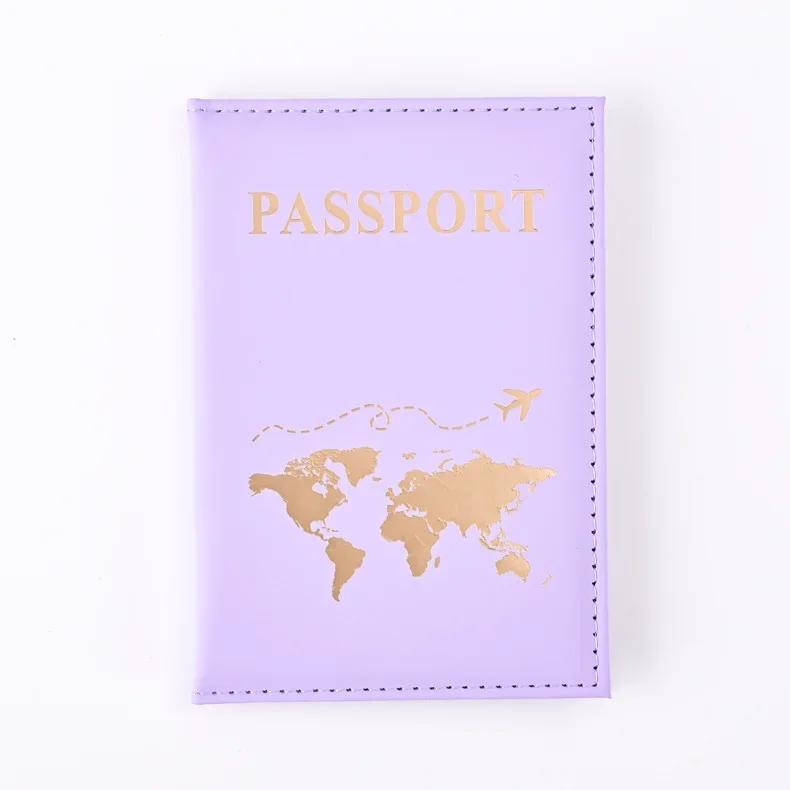 Fashion Credit Card Holder Wallet Pouch Simple 2024 New Passport Cover Case Women Men Travel Wedding Passport Covers ID Holders