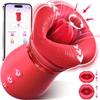 APPP Вибратор Взрослые Секс Игрушки для Женщин 5IN1 Вибратор для сосания рта Роза Секс Игрушка, 10 Язык Лизать Анальный Клитор Вибраторы Соски Женские Пары Секс Игрушки