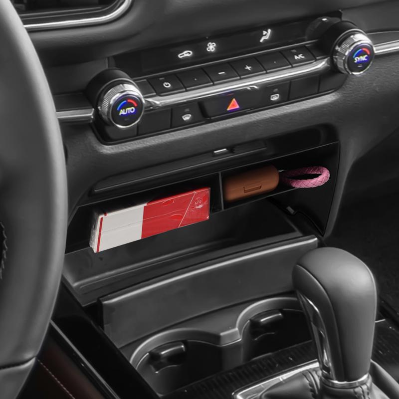 Органайзер-лоток для центральной консоли для -2024 Mazda CX-30, ящик для хранения в подлокотнике, автомобильные аксессуары для хранения в салоне, ABS