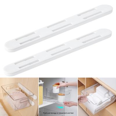 2 шт. монтажная направляющая для хранения без перфорации, простая установка, контейнер для хранения, направляющая, фурнитура, кухонные принадлежности