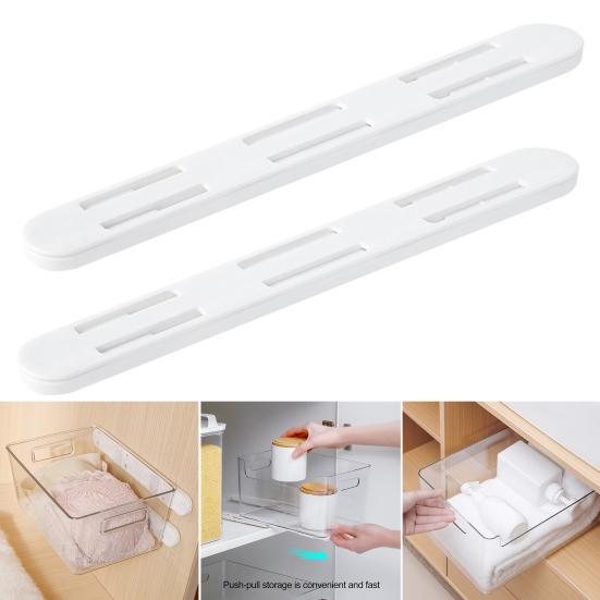 2 шт. монтажная направляющая для хранения без перфорации, простая установка, контейнер для хранения, направляющая, фурнитура, кухонные принадлежности