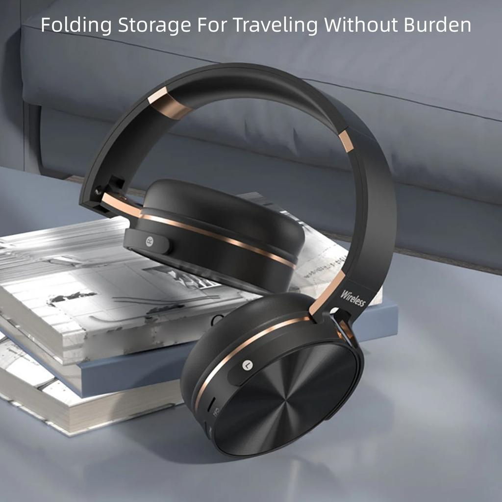 Беспроводные полноразмерные наушники, Беспроводная гарнитура с креплением на голове, Складные спортивные наушники, Сверхдолгий срок службы батареи, Сверхлегкие, безболезненные