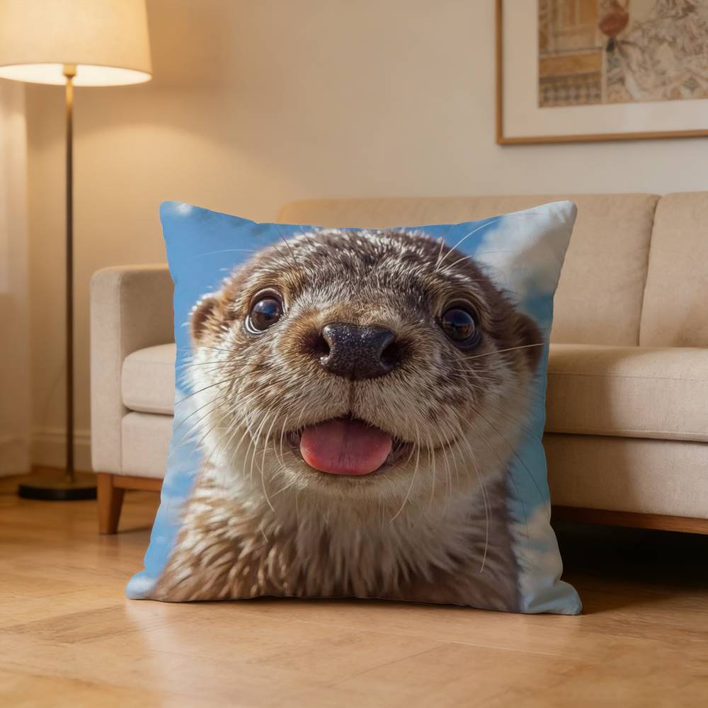 Seal Sea Cute Funny Pillow Case Pattern Printed Pillowcase For Living Room Sofa Cushion Cover