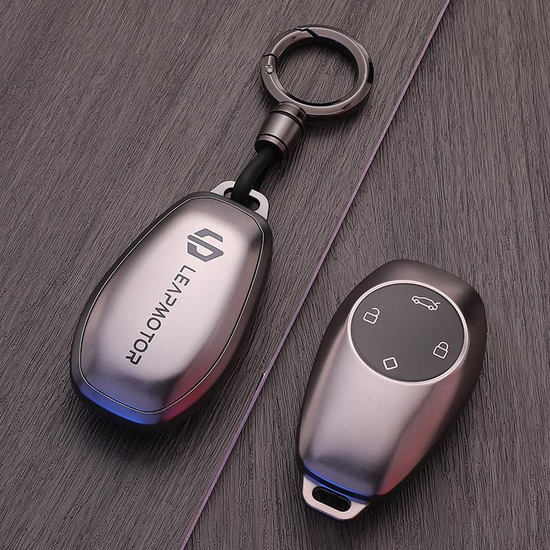 Для Leapmotor B10 T03 C01 C11 Чехол для ключа автомобиля Обложка для брелока TPU Держатель для пульта-брелока Антицарапающаяся Брелок Аксессуары
