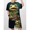 Летний новый веселый детский комплект футболка с 3D-принтом повседневный топ с короткими рукавами футболка с круглым вырезом шорты с короткими рукавами для ребенка