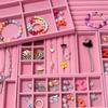 1 шт. Бархатный лоток для ювелирных изделий Витрина Держатель Портативная коробка для колец, сережек, ожерелий для демонстрации, хранения ювелирных изделий, поделок