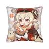 Чехол для подушки Genshin Impact Кли  Уютный чехол для подушки Модные чехлы для подушек для стула, дивана, домашнего декора