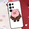 Милый РОЗОВЫЙ Кавайный Чехол-Свинка Для Samsung Galaxy S24 FE S20 FE S21 S22 S23 S25 S26 Ultra S10 Plus S25 FE Защитный Чехол