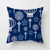 Blue White Porcelain Print Cushions Case Bohemian Style Mandala Geometry Pillows Case Modern Fashion Sofa Chairs Throw Pillows