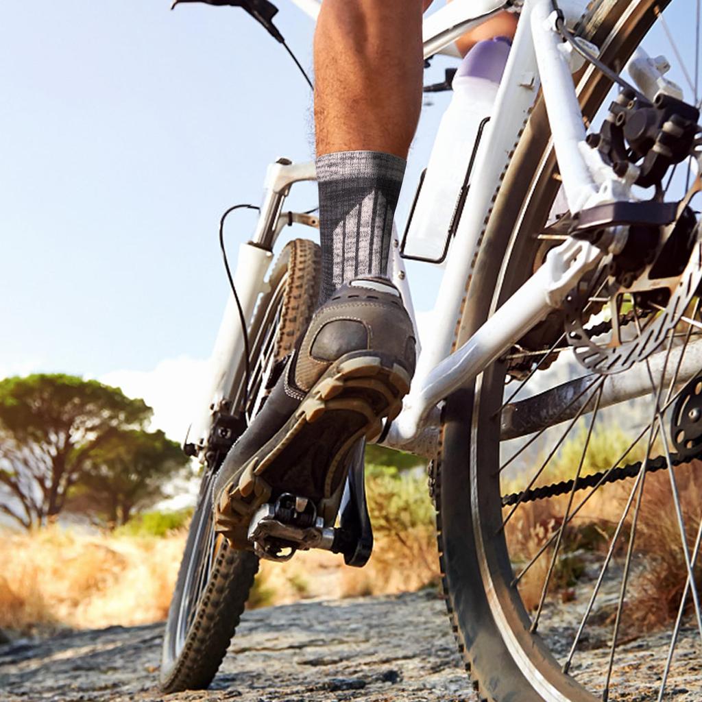 [YUEDGE] Мужские спортивные носки, толстые рабочие носки, прочные, носки для скалолазания, прочные, устойчивые к разрывам, усиленные, мягкие, высококачественный хлопок, 25-27 см,