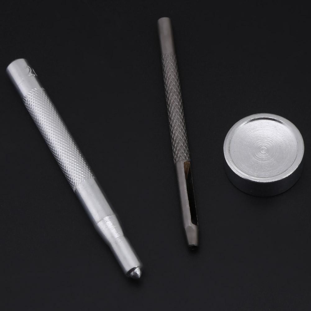 50 Sets Press Stud Snap Button Popper Fastener with Setting Tool for Leather 201#17mm