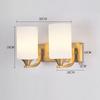 Gold Wall Lamp Modern Glass Wall Sconce Bathroom Light Fixtures Living Room Decor Mirror Wall Lights for Home Lighting