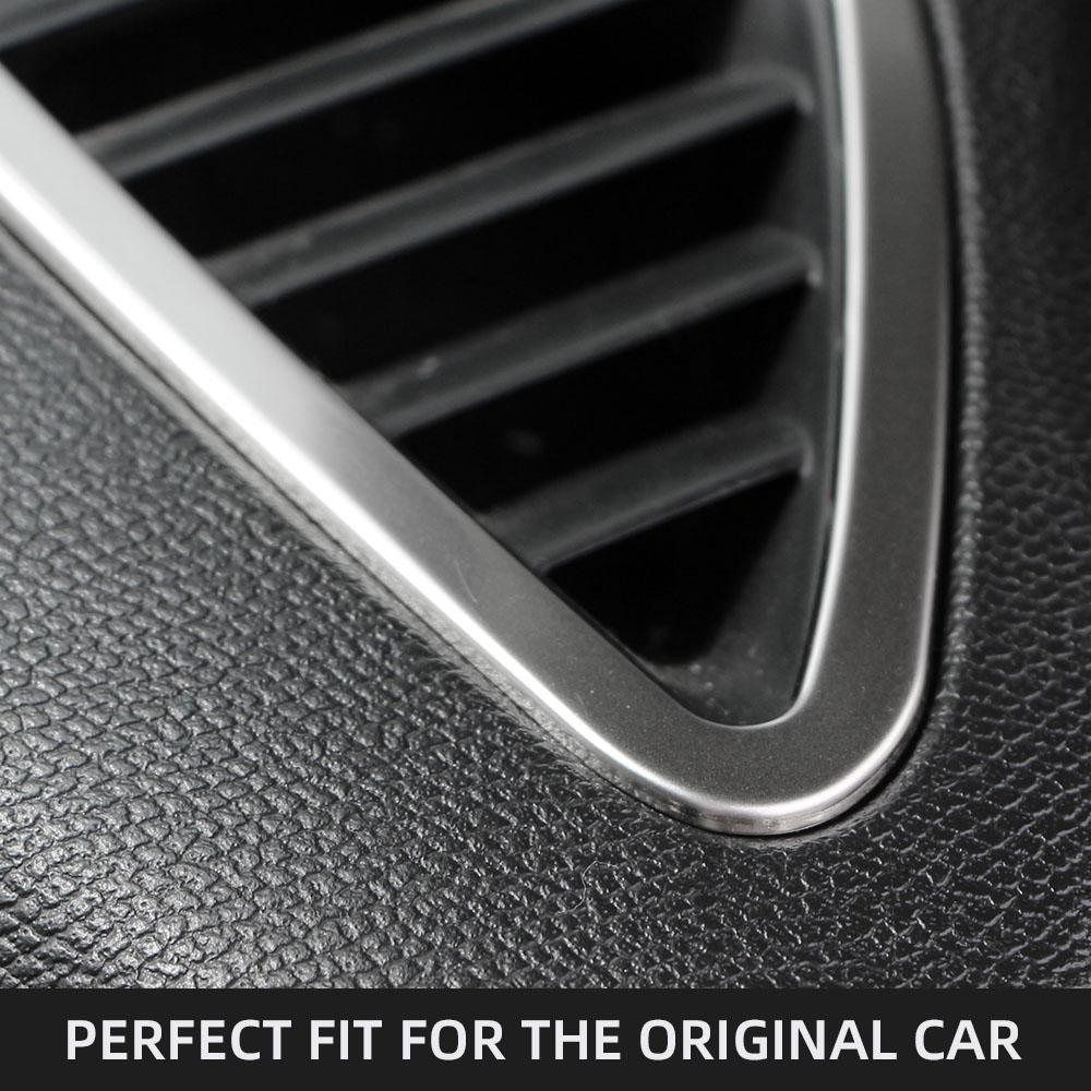 2 шт. Автостайлинг для Peugeot 2008 E2008 2020-2022 Наклейка-крышка накладки на выходное отверстие панели приборов автомобиля Наклейки-крышки из нержавеющей стали