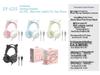 Cat Ear Luminous Wired Gaming Headset for E-Sports