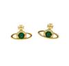 NANO SOLITAIRE Earrings Brass with Dedicated BOX and Paper Bag [Vivienne Westwood] 62010037/02R709 Women's [Item]