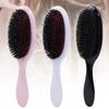 1Pc Oval Boar Bristle & Nylon Hair Comb Mini Anti-Static Hair Scalp Massage Comb Hairbrush Salon Hair Brush Styling Tool