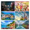 Paper Puzzle 1000 Pieces for Kid Adult Architectural Landscape Animal Oil Painting Puzzle Family Game Home Wall Decoration