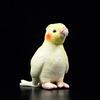 Cute Cockatiel Toy Yellow Bird Simulation Stuffed Plush Toys Nymphicus Hollandicus Kids Gift Lifelike Plush Dolls