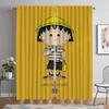 Chi-bi Maruko Home Interior Curtains for Living Room Curtain Shades Partition Tulle for Bedroom Halloween Decoration Kitchen