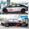 Декали на боковые юбки автомобиля Aion Hyper GT - Спортивные, Индивидуальные полосы на линии талии