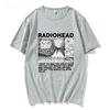 Radiohead Print Women T Shirt Summer Short Sleeve Unisex T-shirts Rock Band Music Album Harajuku Tops Tees Unisex