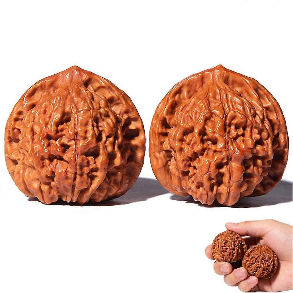 Natural Walnut Hand Toys Large Size Polished Gift for Men Stress Relief