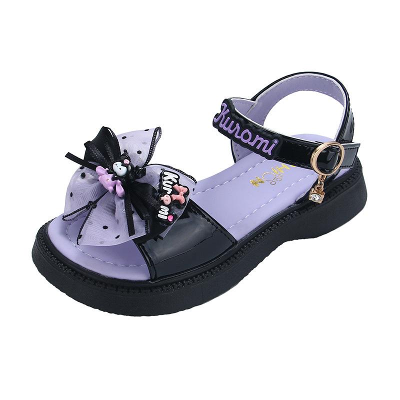 Summer Open Toe Bow Soft Sole Princess Sandals Girls Cute Beach Casual Shoes