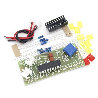 LM3915 10 светодиодный звуковой анализатор спектра, индикатор уровня, комплект DIY Electoronics, набор для практики пайки