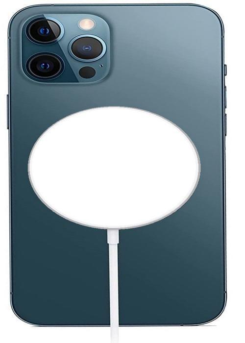 Беспроводное зарядное устройство - Phonillico® - Совместимо с iPhone 16 - Быстрая зарядка 16 Вт - USB-C - Магнитная функция