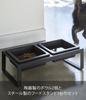 Подставка для мисок для корма для домашних животных Yamazaki Jitsugyo, высокая черная башня 4745, приблизительная. Ш29XГ15.5XВ10см