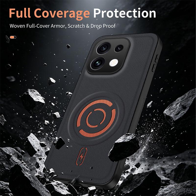 Для OPPO Reno16 Pro 16F FS Global Чехол со встроенным магнитом Стильный кожаный приятный для кожи Чехол для OPPO Reno16 F для Magsafe Funda