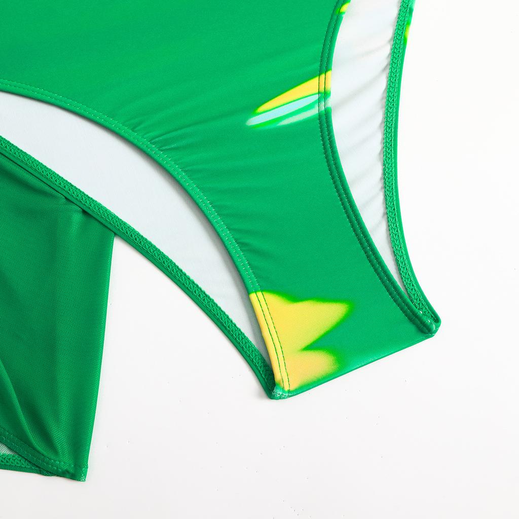 Летние женские купальники, сетчатые купальники с принтом тай-дай, раздельные купальники, бикини, пляжная одежда, купальные костюмы