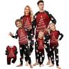 Christmas Print Cute Family Set Pajamas, Home Clothes, Family Set Long Sleeve Top Pants Set