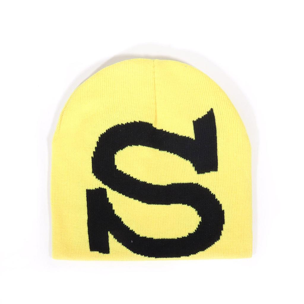 New Y2K Knitted Beanies Hat men women Autumn Winter Warm Beanies Hip Hop Ear Gorras Skiing Cycling Outdoor bonnets Letter S Hat