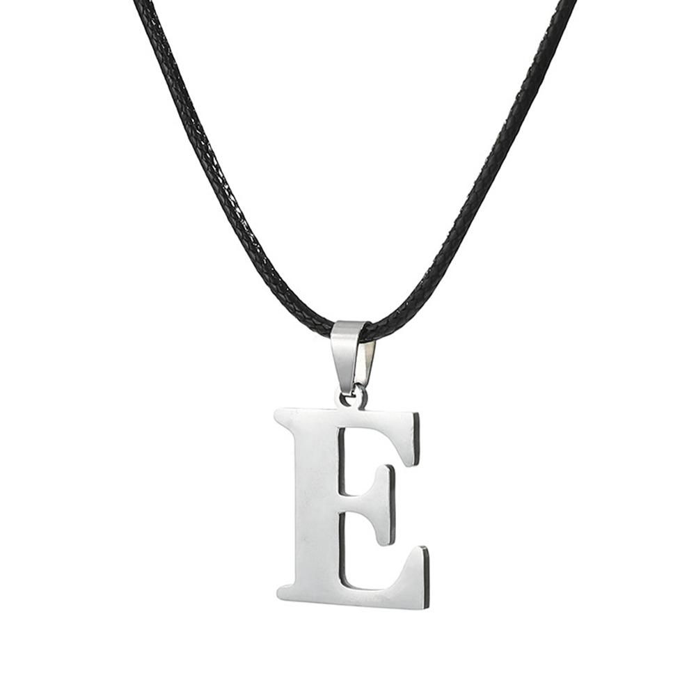 Новое ожерелье с инициалами от А до Я из нержавеющей стали, 26 английских букв, для мужчин и женщин, персонализированные ювелирные изделия, подарки