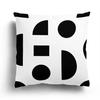 Nordic Autumn Black and White Simple Printed Sofa Cushion Cover Pillowcase Home Party Car Bedding