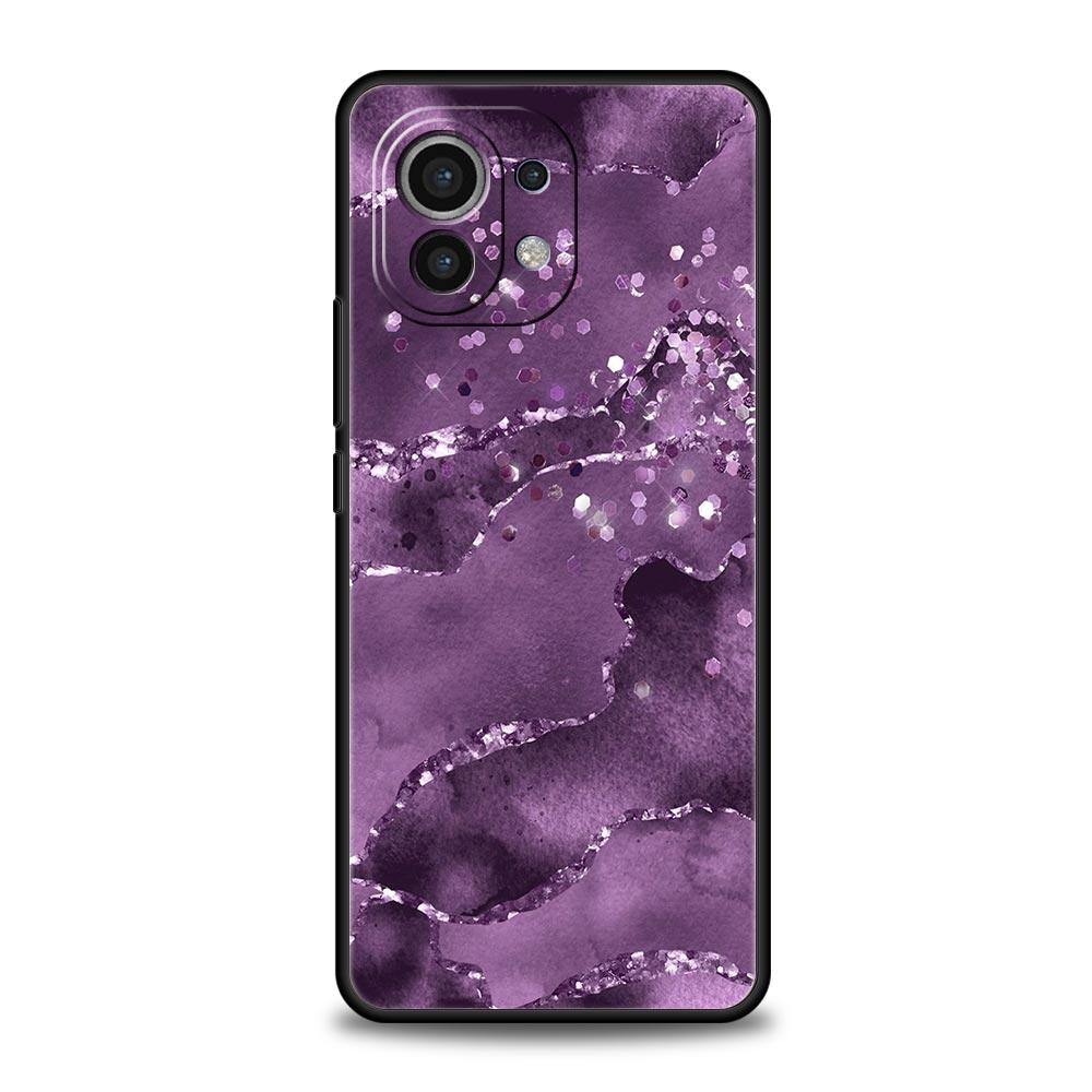 Чехол для телефона Glitter Agate Marble Art для Xiaomi Poco X4 X3 NFC F3 F4 M3 M4 Mi Note 12T 10 12 11 Ultra 11T Pro 10T Lite 9T