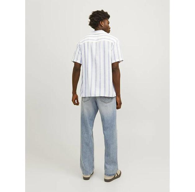 Jack & Jones Noto Stripe Resort рубашка с коротким рукавом