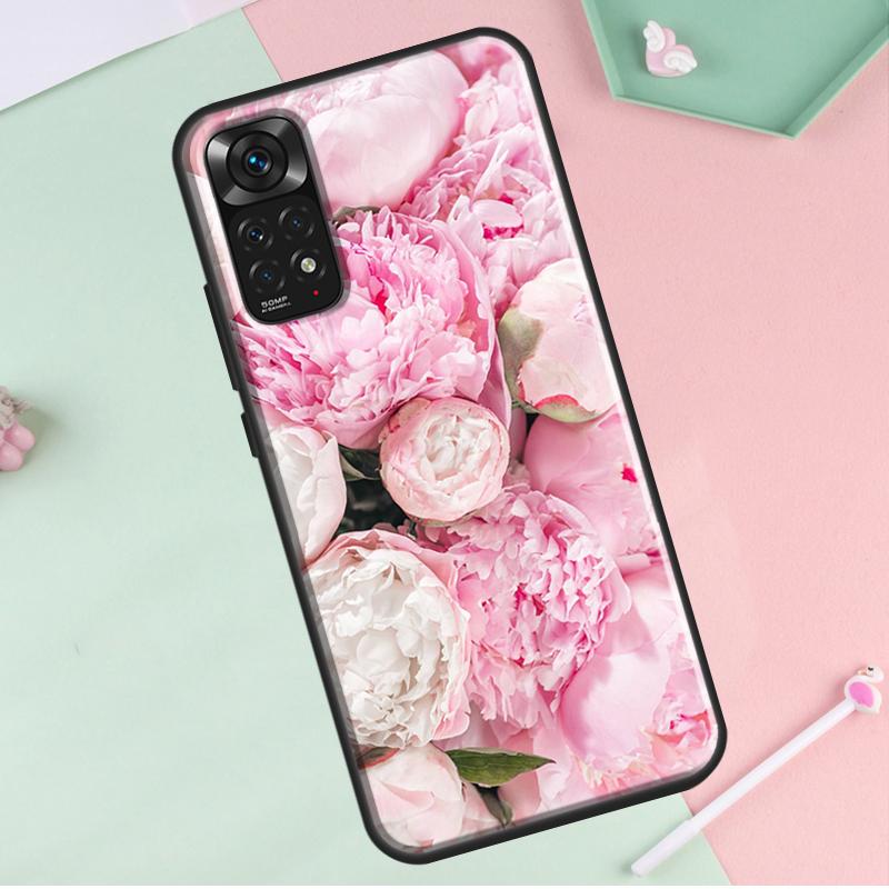 Пионы Красивый цветок для Redmi Note 12 Pro Plus Чехол для Redmi Note 10 8 9 11 Pro 12S 11S 10S 9S 9C 10C 12C Чехол