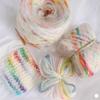 50g/roll Space Dyed Wool Yarn 150M Hand Knitted Yarn Colored Wool Yarn  For Sweaters and Scarves