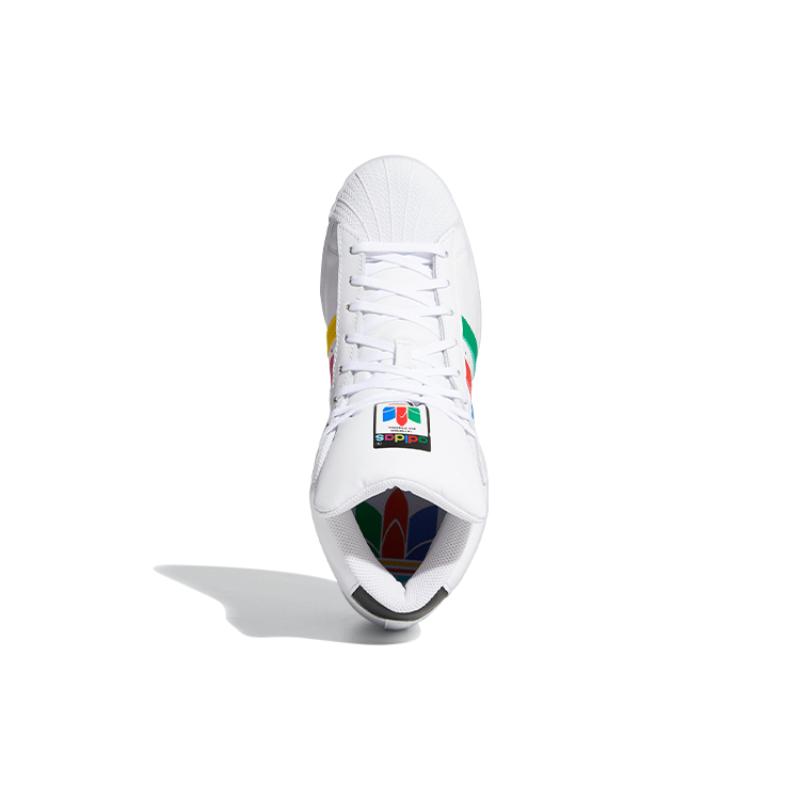 adidas Кроссовки Pro Model 'Colorful Trefoil Cloud White' FX0183