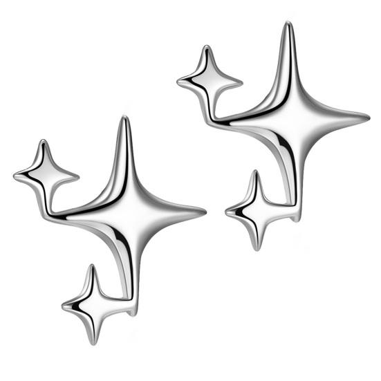 1 пара серег-пусетов со звездами, крутой стиль, однотонные серьги, маленькие легкие, антикоррозийные, антиаллергенные, блестящие, цветные, ежедневные серьги, подарок на праздник