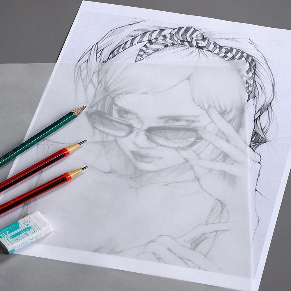 100 листов для рисования, бумага для эскизов, бумага для каллиграфии и письма, бумага для копирования рисунков, новая бумага для кальки формата А4