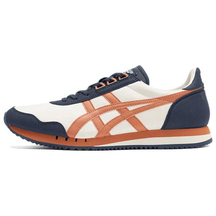 ONITSUKA TIGER Dualio Mesh Synthetic Leather Casual Comfortable Shock Absorbing Durable Lightweight Low Top Lifestyle Shoes 1183B545-101