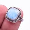 Подарочное кольцо из чистого серебра 925 пробы с драгоценным камнем Natural Republic Ларимар S.6 y3M41