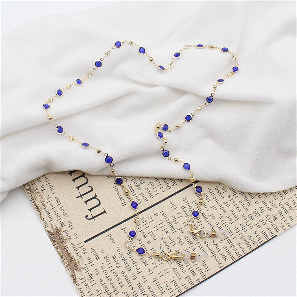 Модные длинные хрустальные очки-шнурки для очков Аксессуары для очков Цепочка для очков Ожерелье для очков