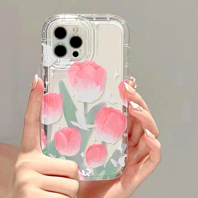 Чехол для телефона с изображением цветов в виде масляной живописи для iPhone 11, чехол для iPhone 12, 13, 16, 14, 15, Pro Max, 7, 6, 8 Plus, XR, XS, X, SE, противоударный, мягкий, задняя крышка