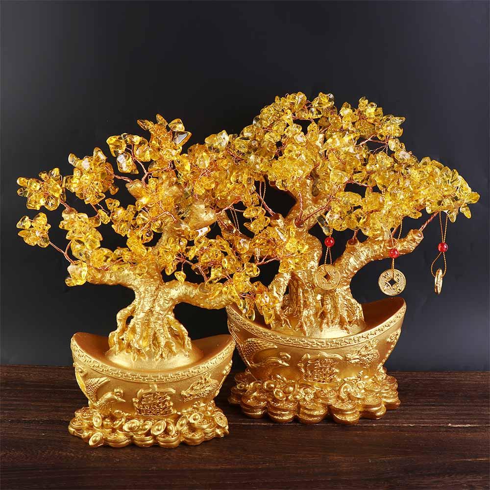 Good Fortune Resin Craft Decorative Articles Money Tree Ornaments Desktop Ornaments Fortune Tree