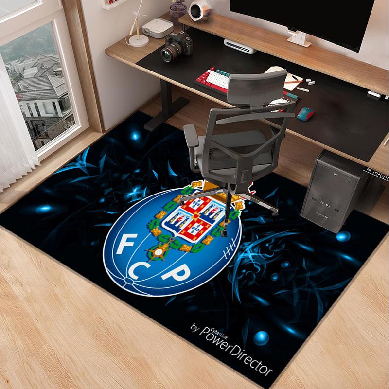 Fc Porto Crest Design Carpet, Chair Rug,Rug for Office Bedroom living rooms, Doormat decor Fan Gift Christmas Gift